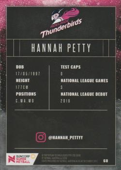 2018 Tap 'N' Play Suncorp Super Netball #68 Hannah Petty Back